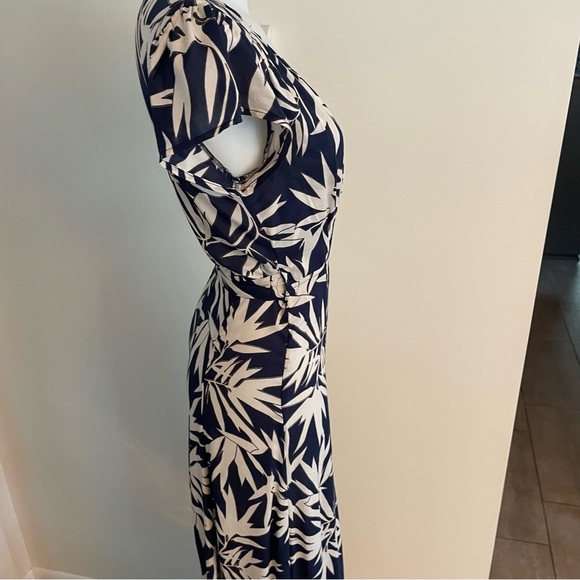 AMUSE Society Provence Maxi Wrap Dress Women’s Size Small Navy - Picture 4 of 9